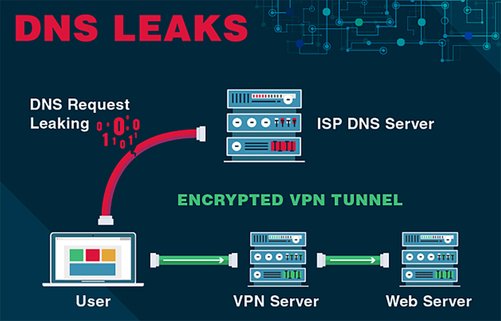 DNS leak test infographic