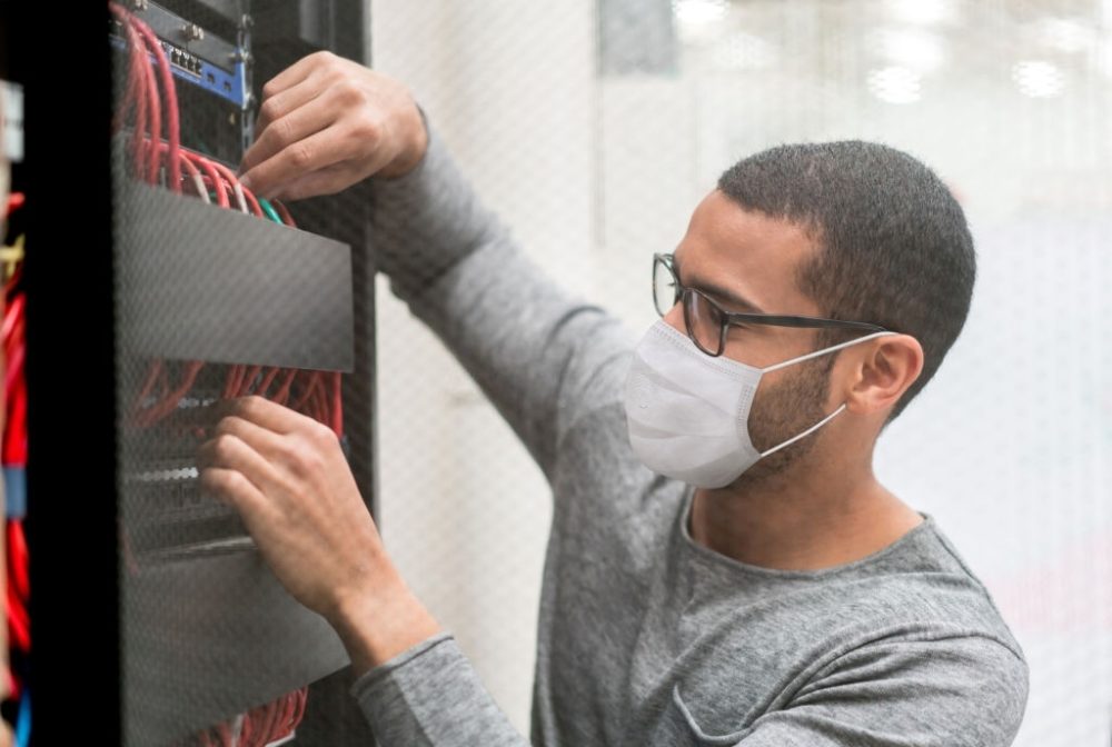 One of the major work changes you might see is that your handsome IT guy is now wearing a mask around the office while beaming with pride because their switch cables look amazing.