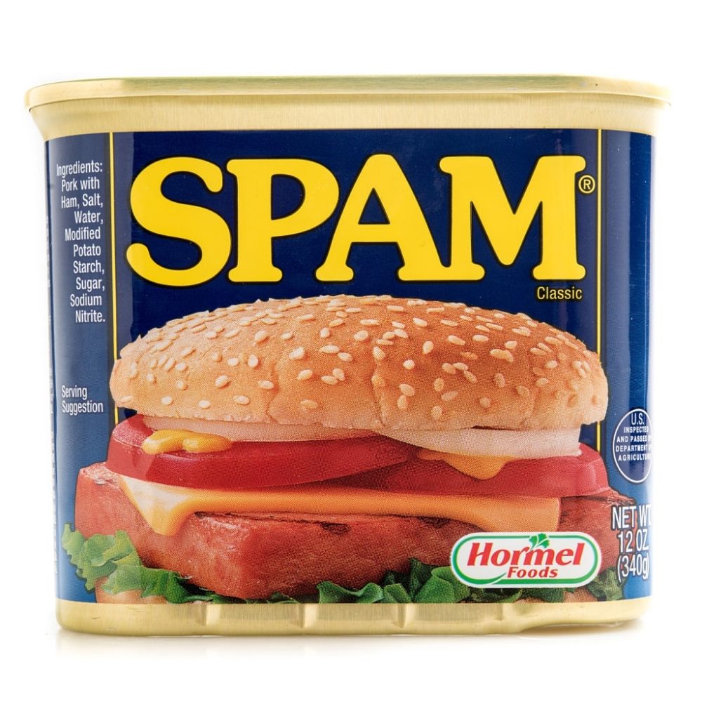 This is Spam, but not the type of spam we are going to talk about.