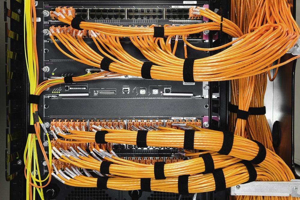 Network cables in a data center