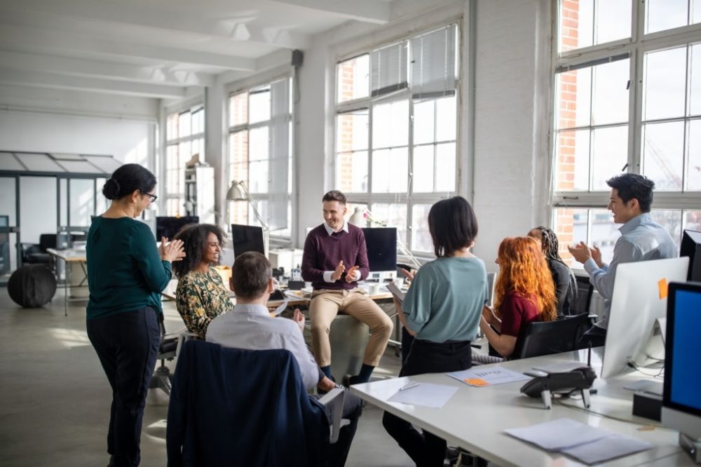 IT team talking about cybersecurity trends