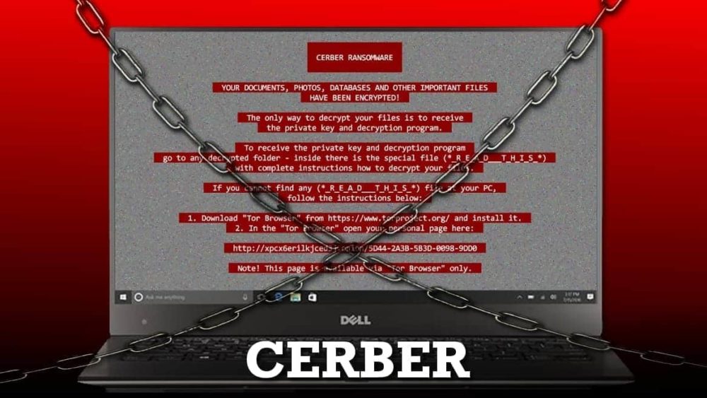 Cerber Ransomware is not messing around