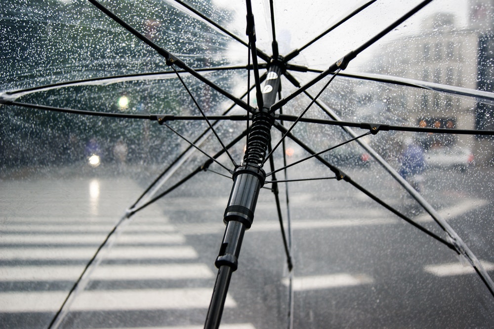 Umbrella in the rain