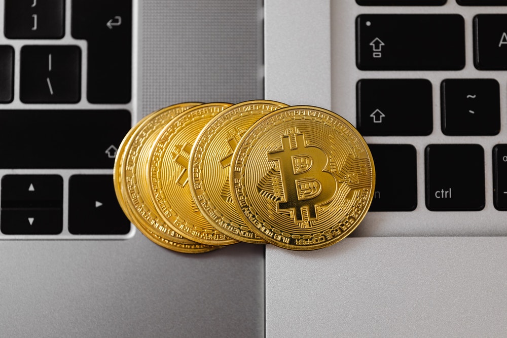 Bitcoin on a keyboard