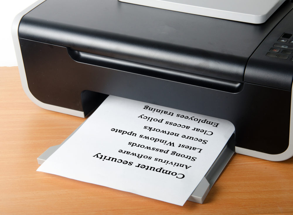 Printer security checklist