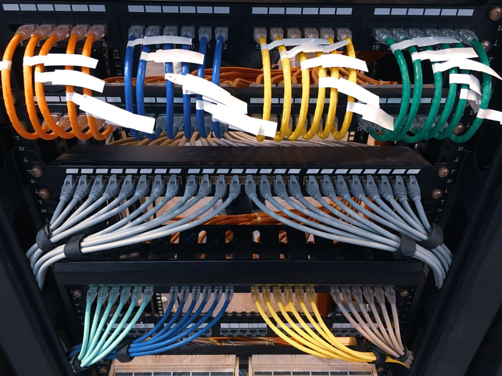 Eye pleasing cable setup on server